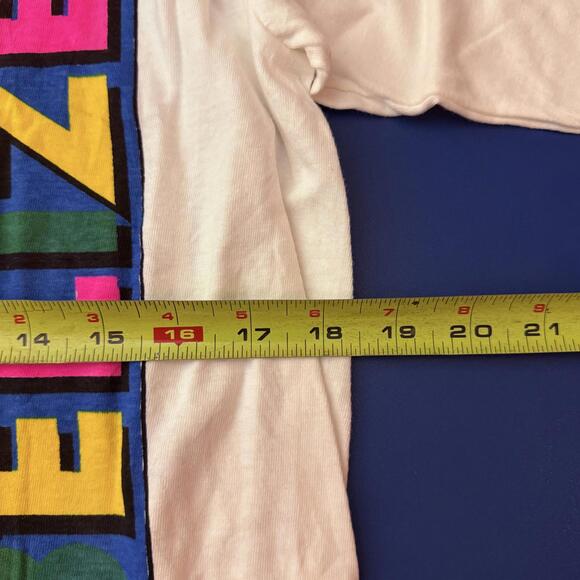 Vintage Belize Map Wildlife Graphic Tee White Single Stitch T Shirt Size L - Picture 5 of 6